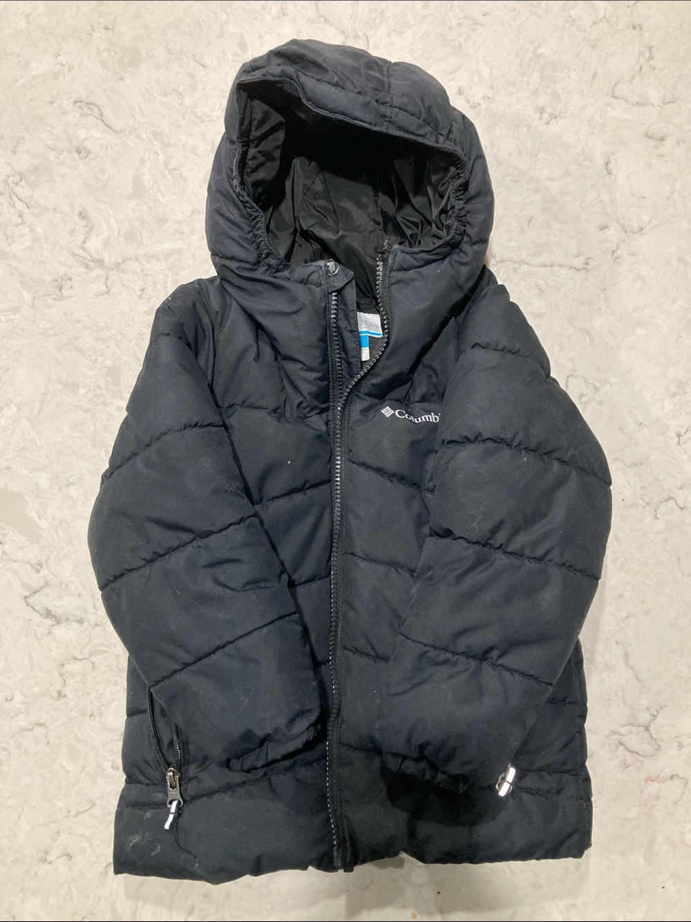 Columbia Kids Black Hooded Puffer Coat